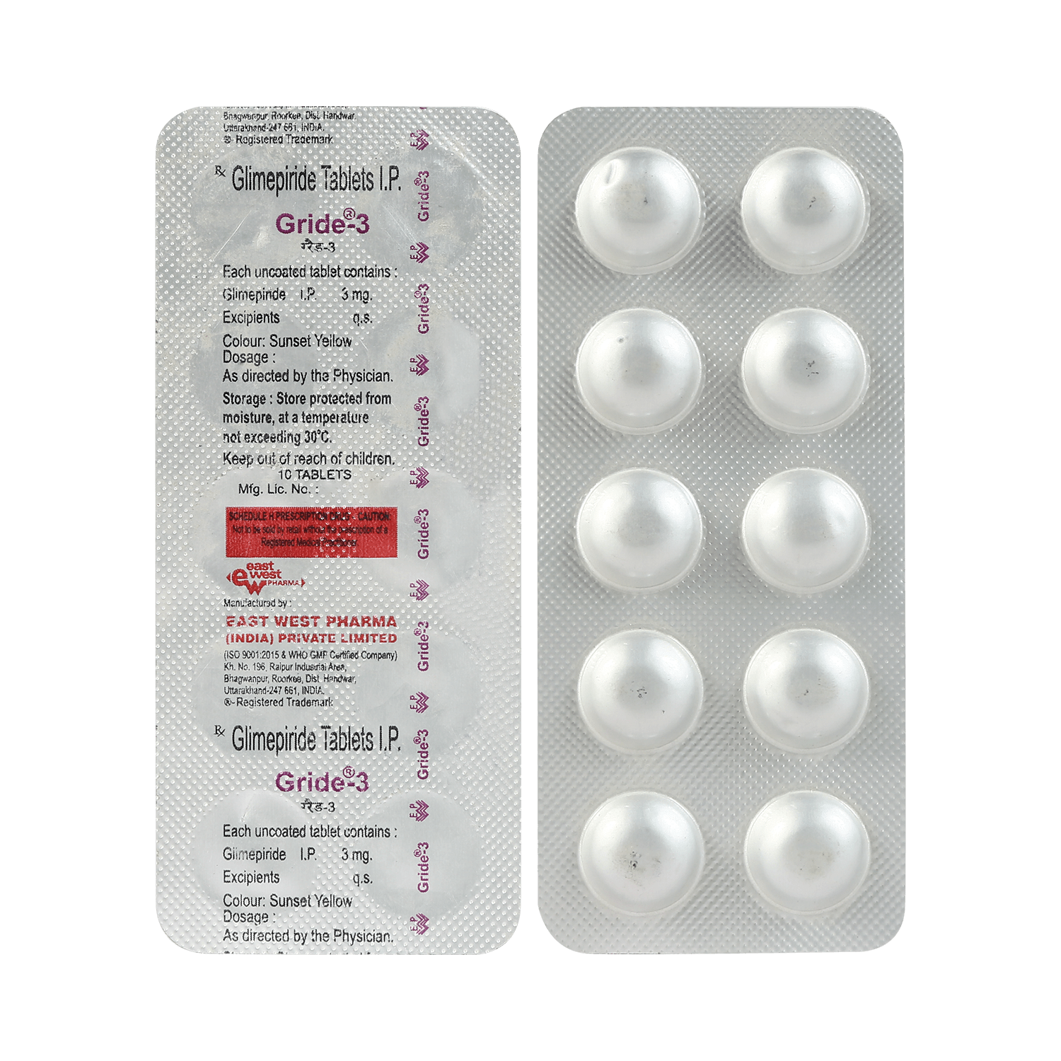 Gride 3mg Tablet | India's fastest medicine delivery in just 30-minutes ...