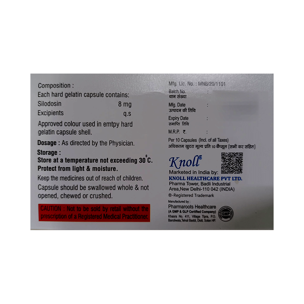 Silodonol 8mg Capsule - Image 2