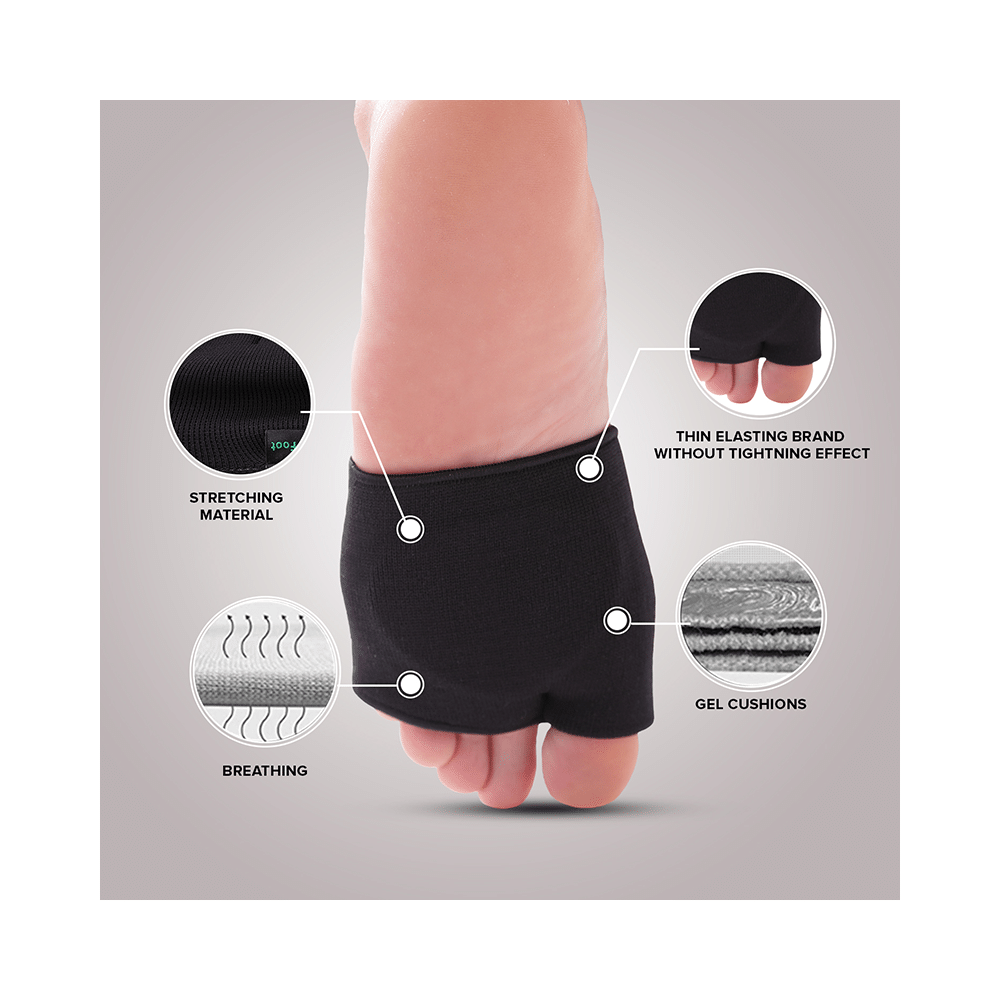 Dr Foot Forefoot Gel Sleeves Cushion Pads With Ball Of Foot Pain Relief Medium - Image 4