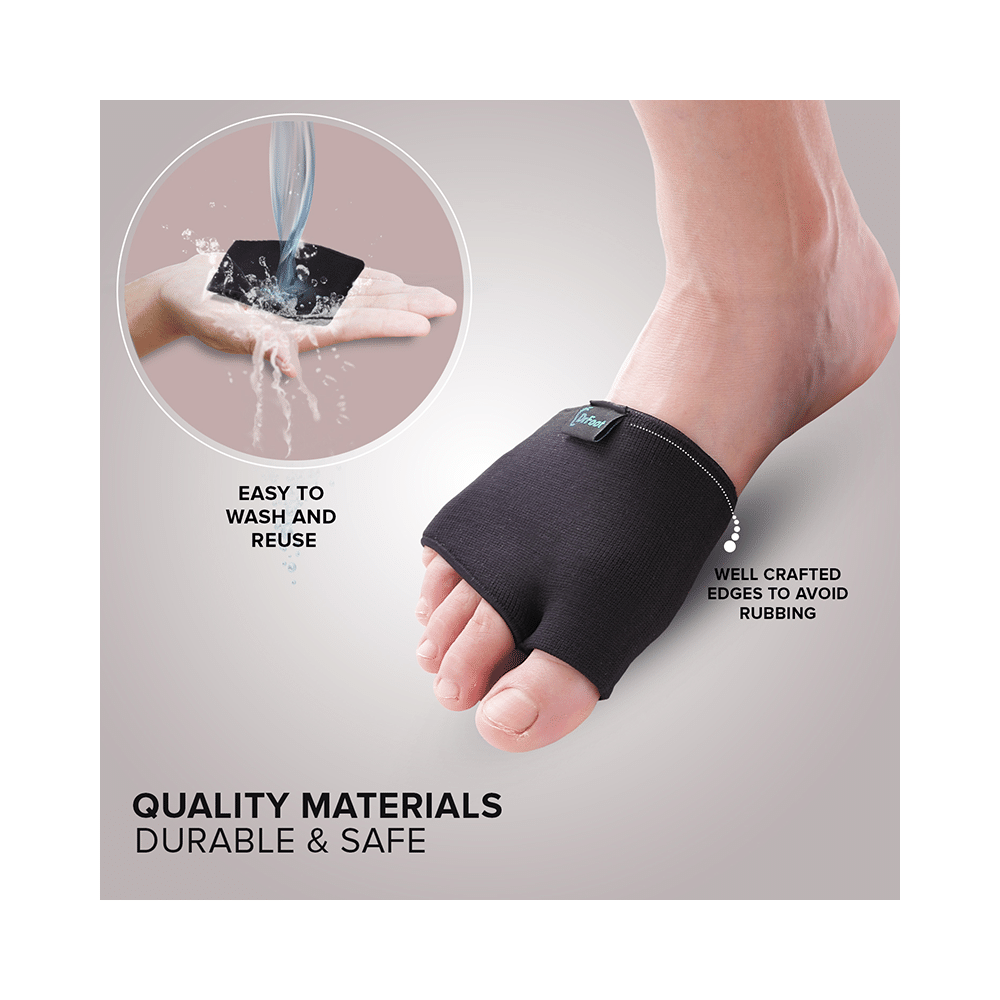 Dr Foot Forefoot Gel Sleeves Cushion Pads With Ball Of Foot Pain Relief Medium - Image 7