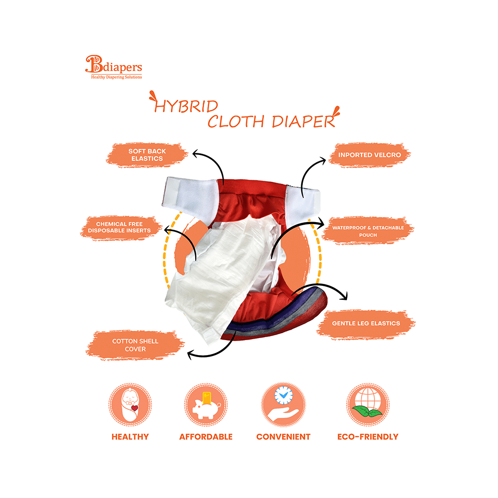 Bdiapers Disposable Inserts with Washable Cover Small - Image 7