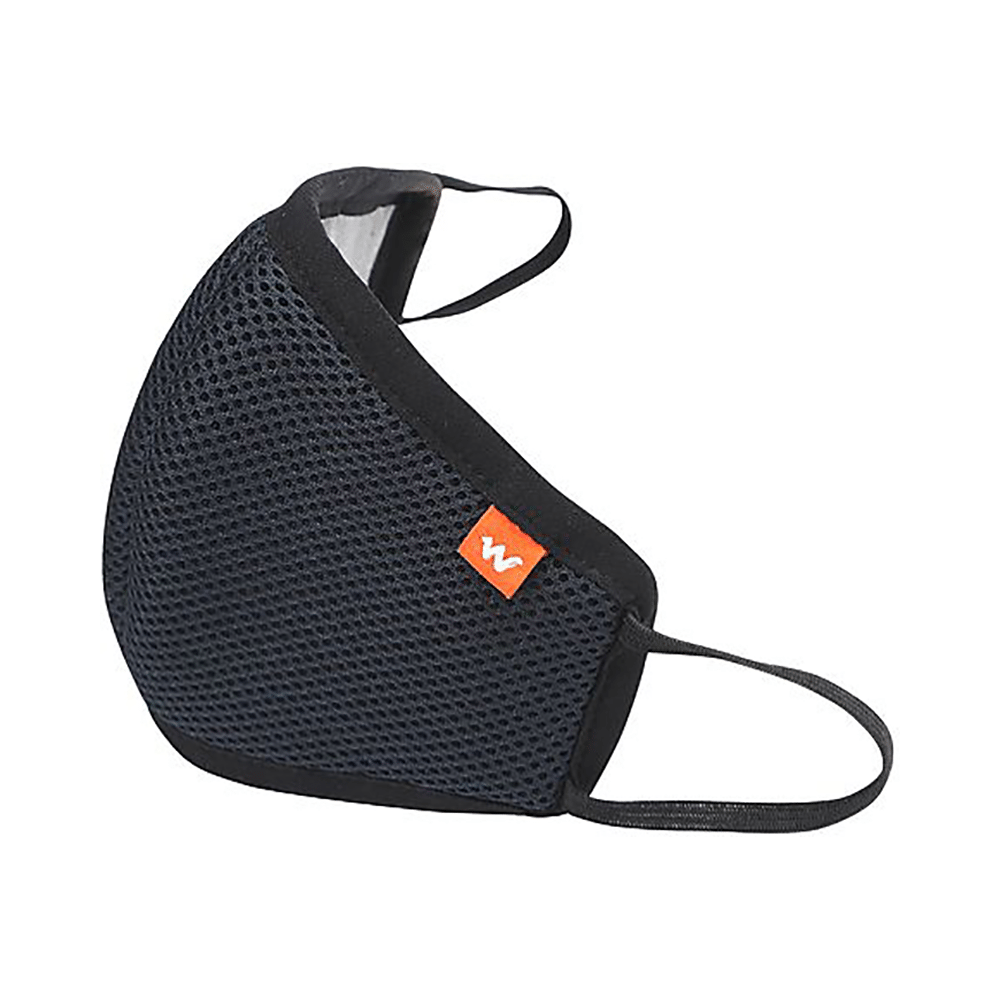 Wildcraft HypaShield W95 Reusable Outdoor Protection Respirator Black Large Mask - Image 2