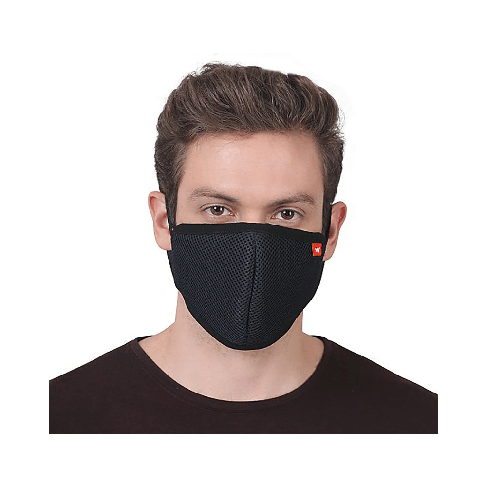 Wildcraft HypaShield W95 Reusable Outdoor Protection Respirator Black Large Mask - Image 6