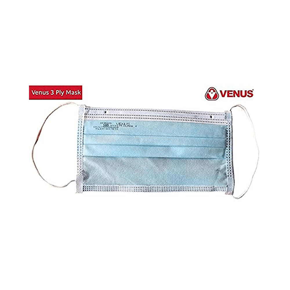 Venus V 1010 Ear Loop Surgical Mask Light Blue Large - Image 5