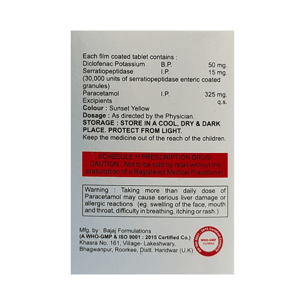 Valaid SP 50 mg/325 mg/15 mg Tablet - Image 2
