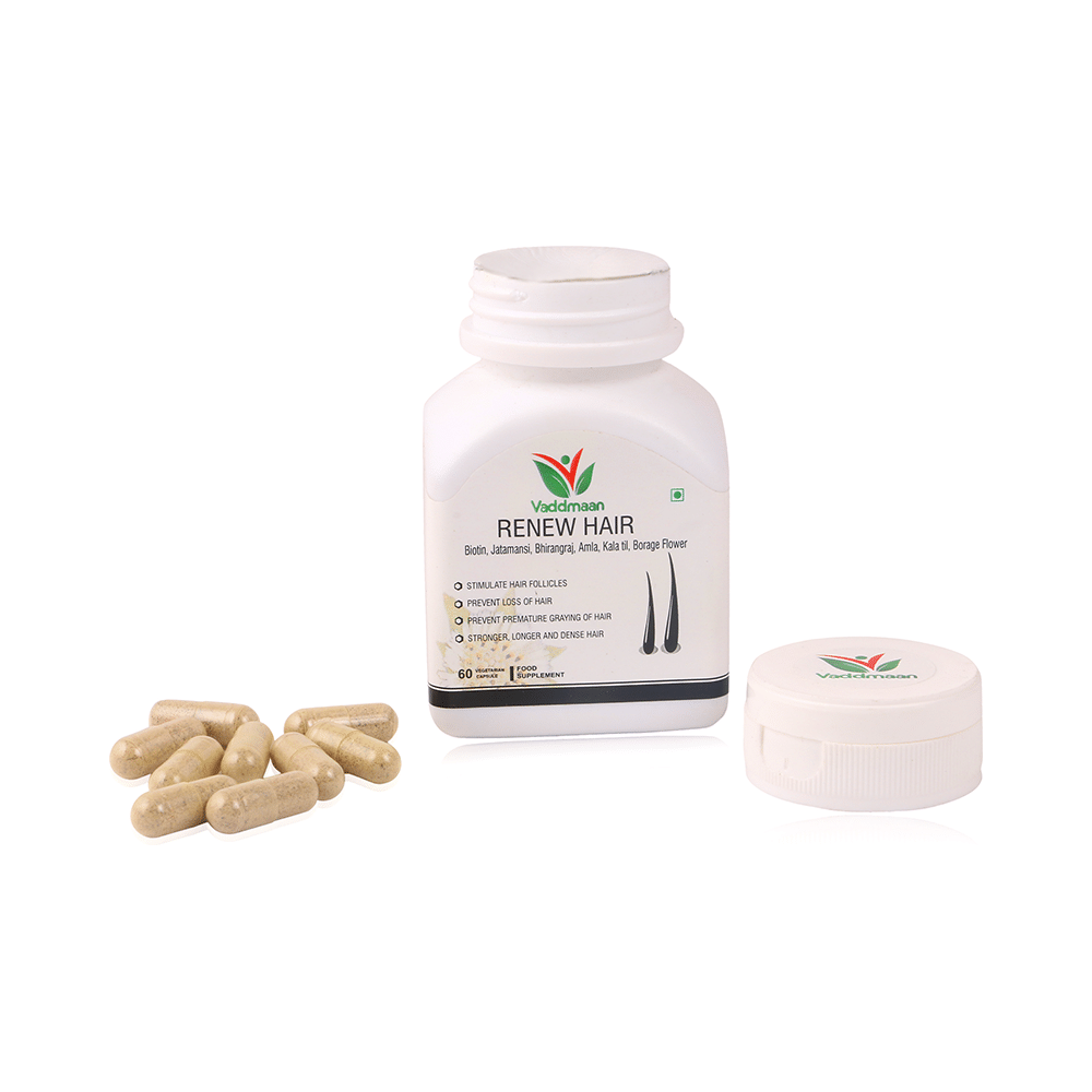Vaddmaan Renew Hair Vegetarian Capsules - Image 6