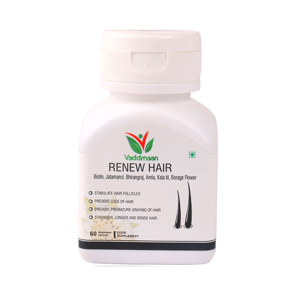 Vaddmaan Renew Hair Vegetarian Capsules - Image 1