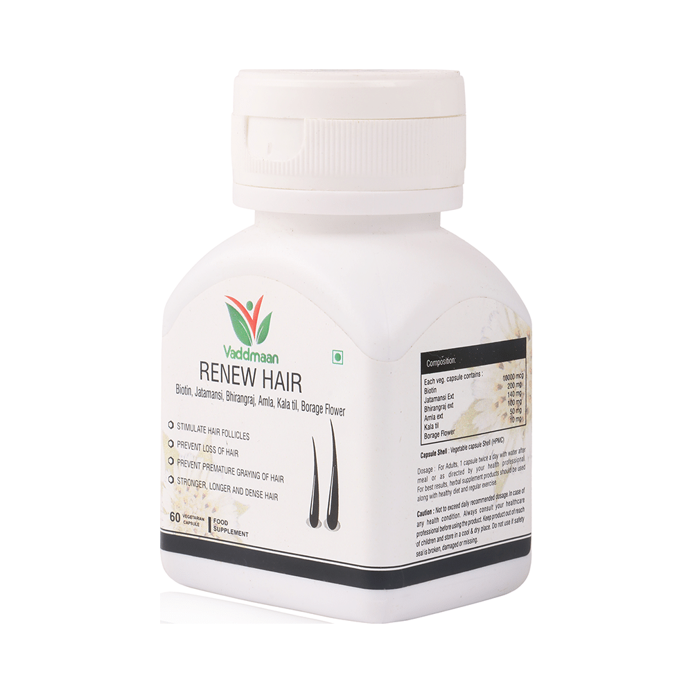 Vaddmaan Renew Hair Vegetarian Capsules - Image 2