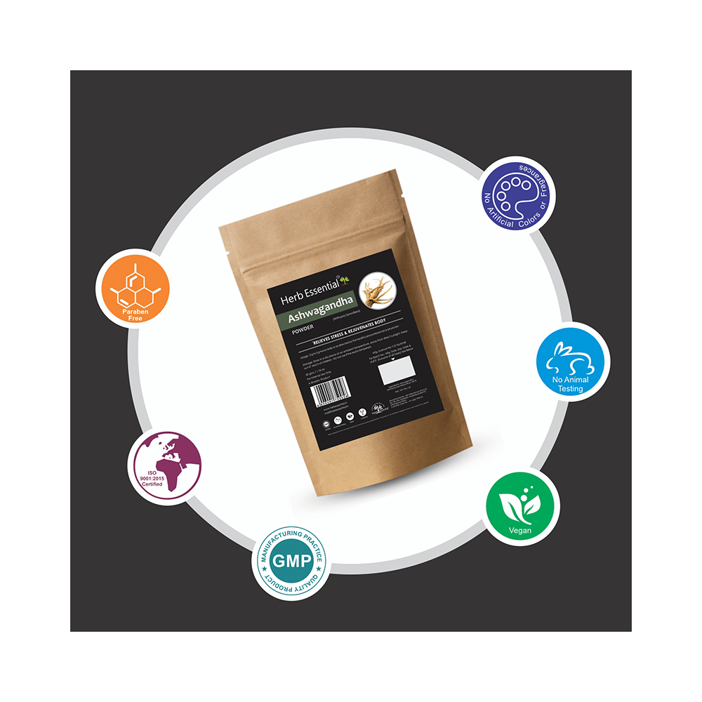 Herb Essential Ashwagandha (Withania Somnifera) Root Powder - Image 3