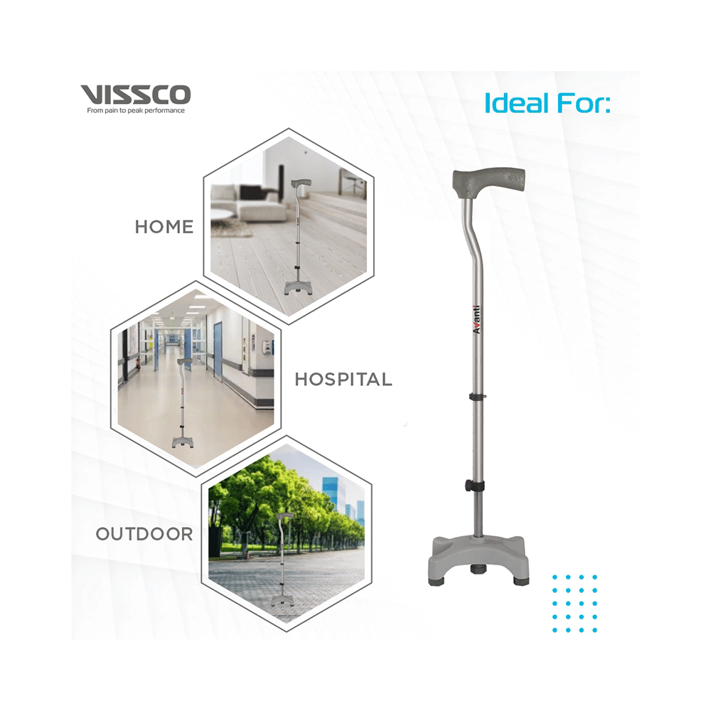 Vissco 909 Avanti L Shape Quadripod Stick Universal - Image 5