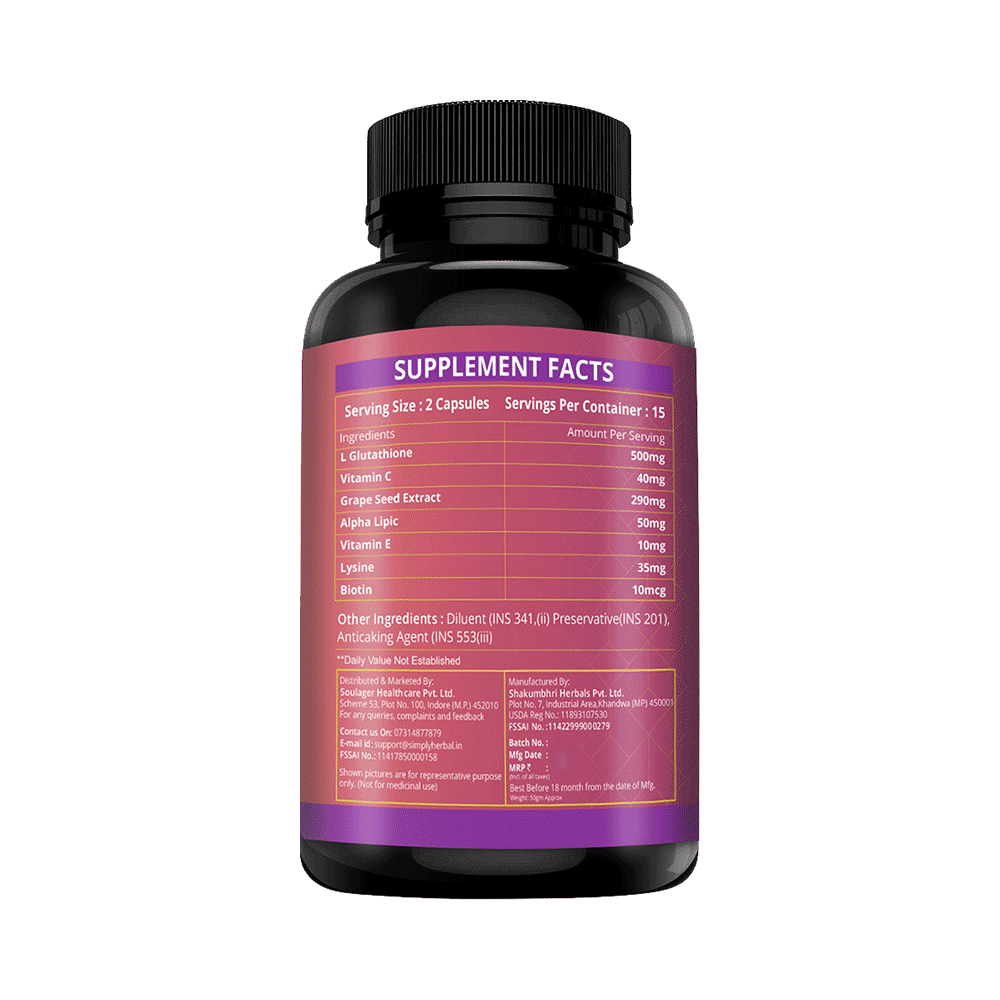 Simply Herbal Glutathione Capsule - Image 3