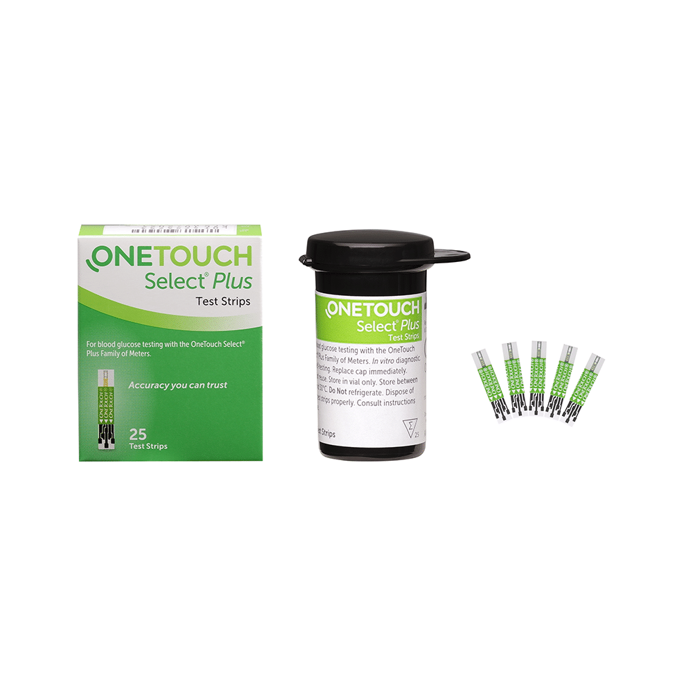 OneTouch Combo Pack of Select Plus Simple Glucometer with 10 Free Strips Black, Select Plus Test Strip (Only Strips) Test Strip Green & Delica Plus Lancets (Only Lancets) 30G - Image 11