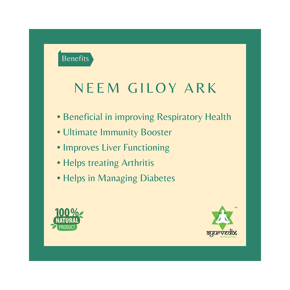 Ayurvedix Neem Giloy Ark (Indian Lilac & Giloy) - Image 3