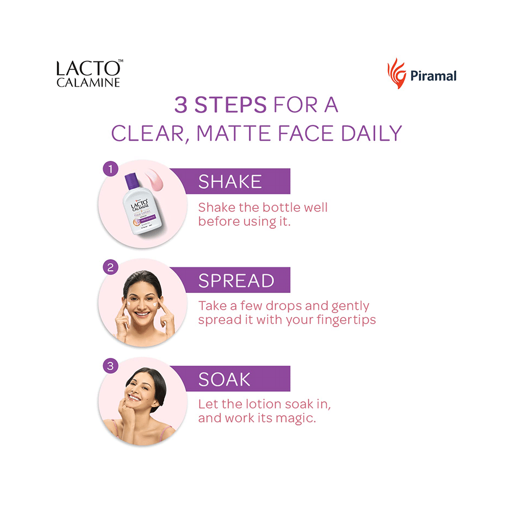 Combo Pack of Piramal Lacto Calamine Face Wash 100ml, Lacto Calamine Face Lotion for Oily Skin 120ml & Lacto Calamine Aloe Vera Gel 150gm - Image 5