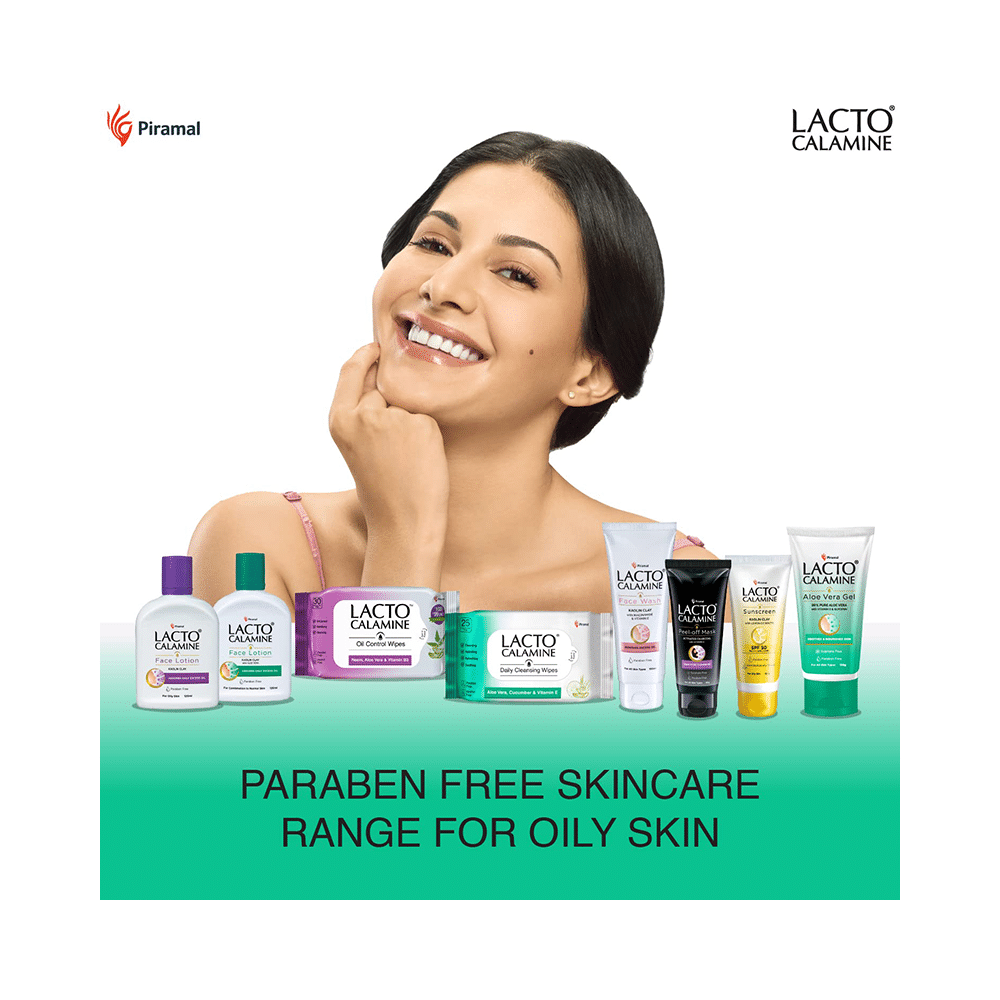 Combo Pack of Piramal Lacto Calamine Face Wash 100ml, Lacto Calamine Face Lotion for Oily Skin 120ml & Lacto Calamine Aloe Vera Gel 150gm - Image 24