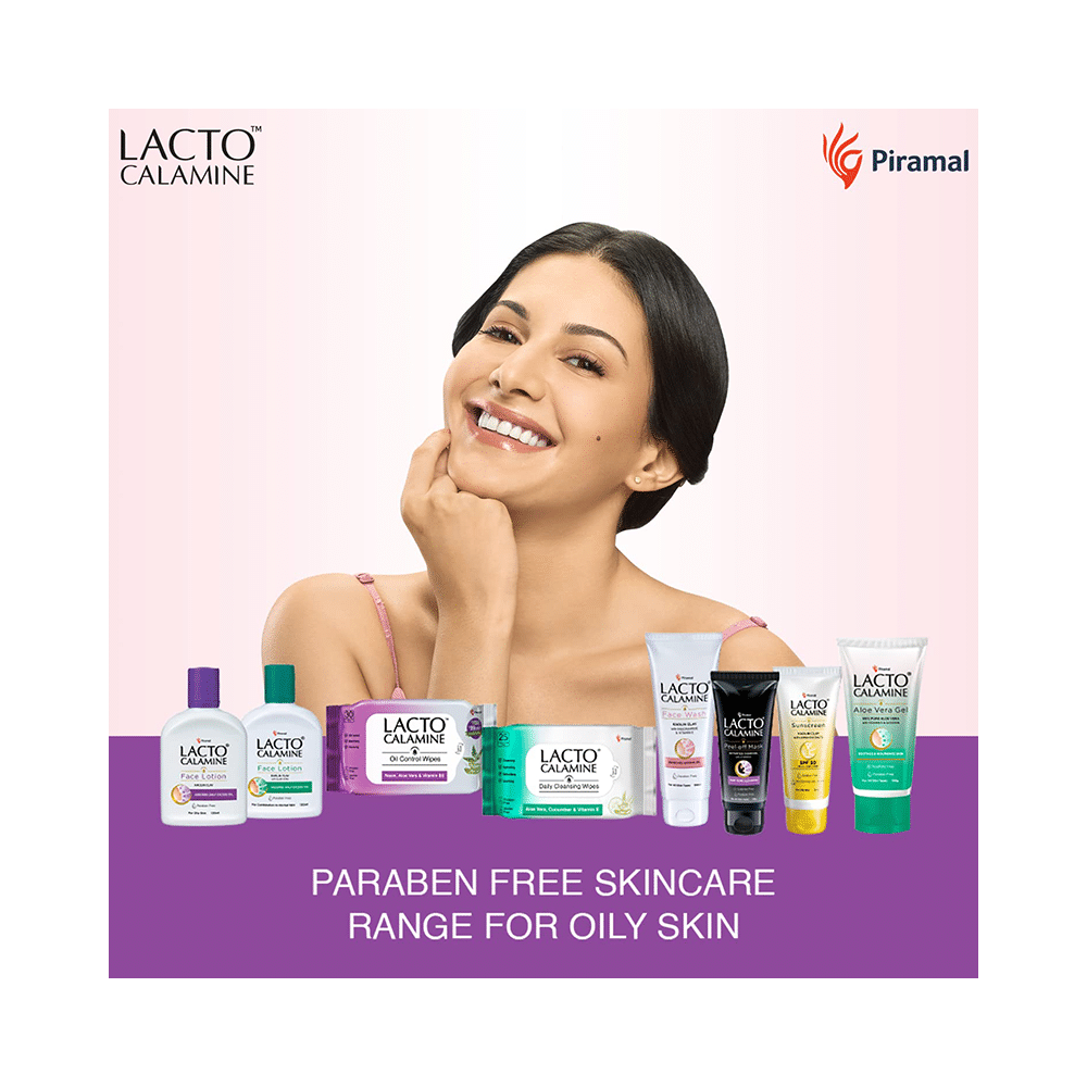 Combo Pack of Piramal Lacto Calamine Face Wash 100ml, Lacto Calamine Face Lotion for Oily Skin 120ml & Lacto Calamine Aloe Vera Gel 150gm - Image 4