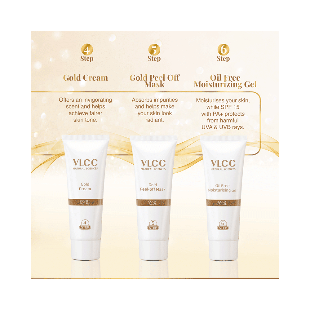VLCC Gold Facial Kit (60gm Each) - Image 7