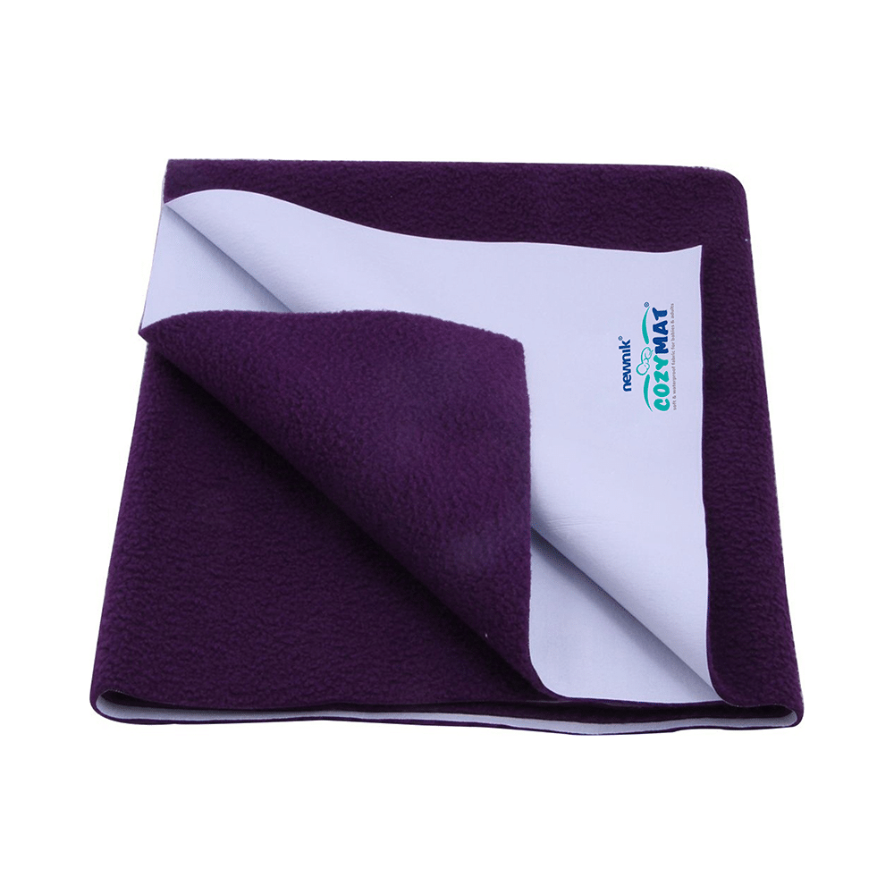 Newnik Cozymat, Dry Sheet (Size: 140cm X 100cm) Large Plum - Image 1