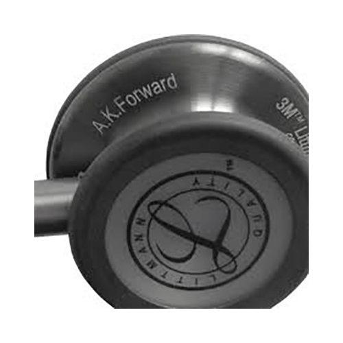 3M Littmann Classic III Stethoscope, Black Edition Chestpiece, Black Tube, 27 inch, 5803 - Image 2