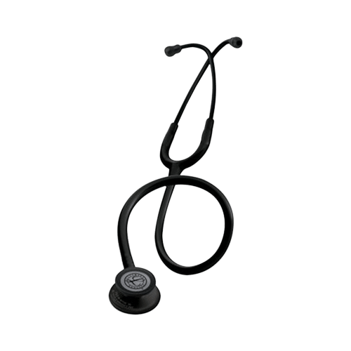 3M Littmann Classic III Stethoscope, Black Edition Chestpiece, Black Tube, 27 inch, 5803 - Image 1