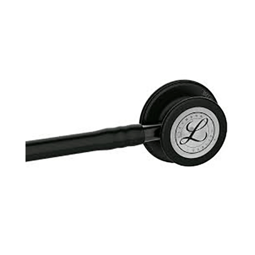 3M Littmann Classic III Stethoscope, Black Edition Chestpiece, Black Tube, 27 inch, 5803 - Image 3