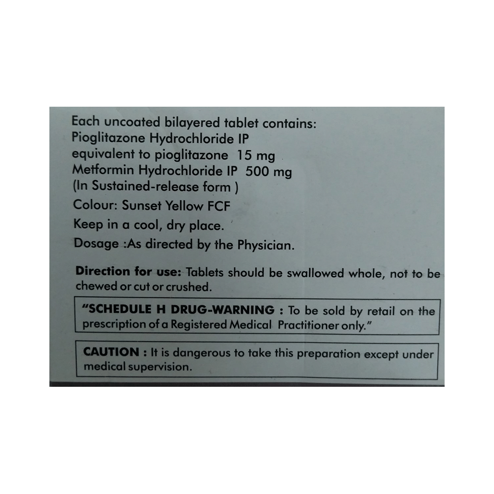 Pionorm-M 15 Tablet SR - Image 2