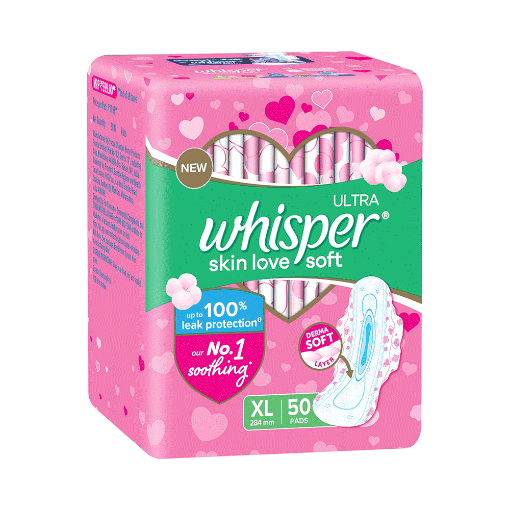 Combo Pack of Whisper Ultra Soft Sanitary Pads XL (50 Each) & Gillette Simply Venus - Image 4