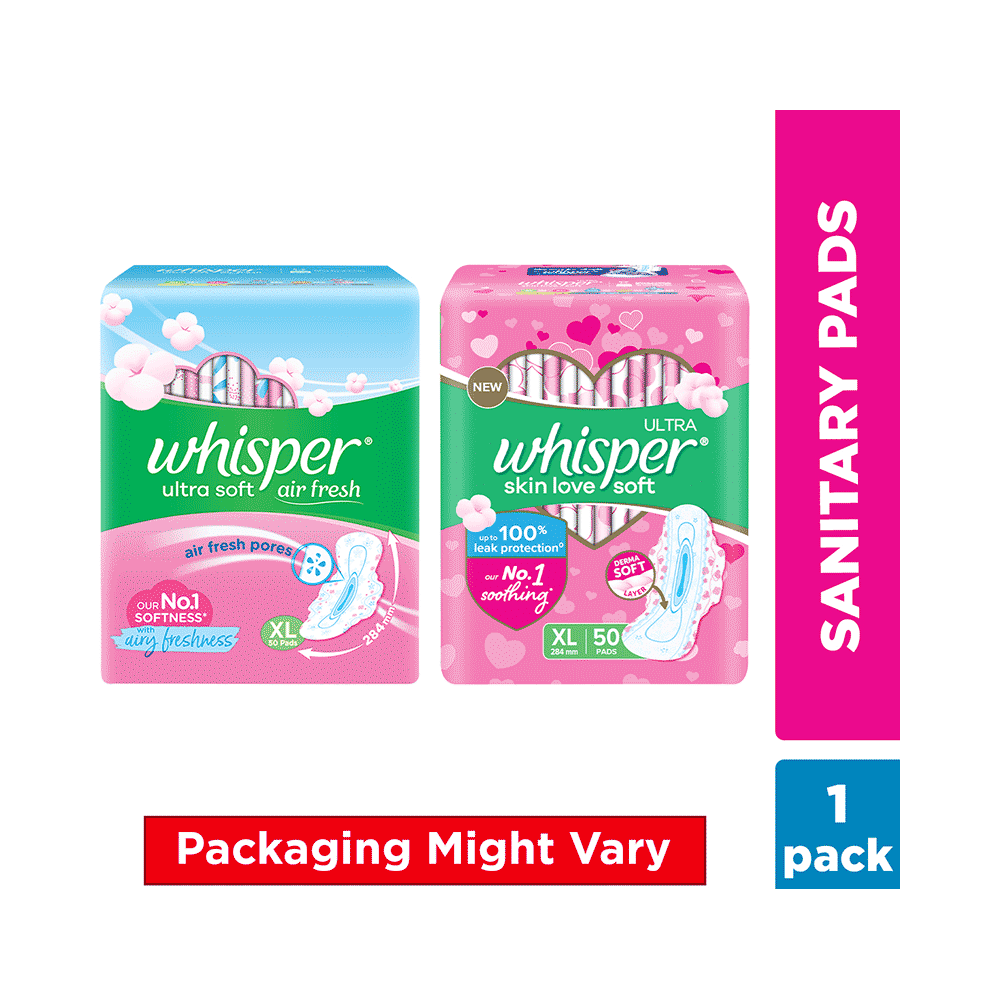 Combo Pack of Whisper Ultra Soft Sanitary Pads XL (50 Each) & Gillette Simply Venus - Image 5