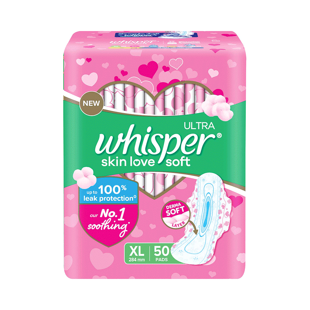 Combo Pack of Whisper Ultra Soft Sanitary Pads XL (50 Each) & Gillette Simply Venus - Image 2