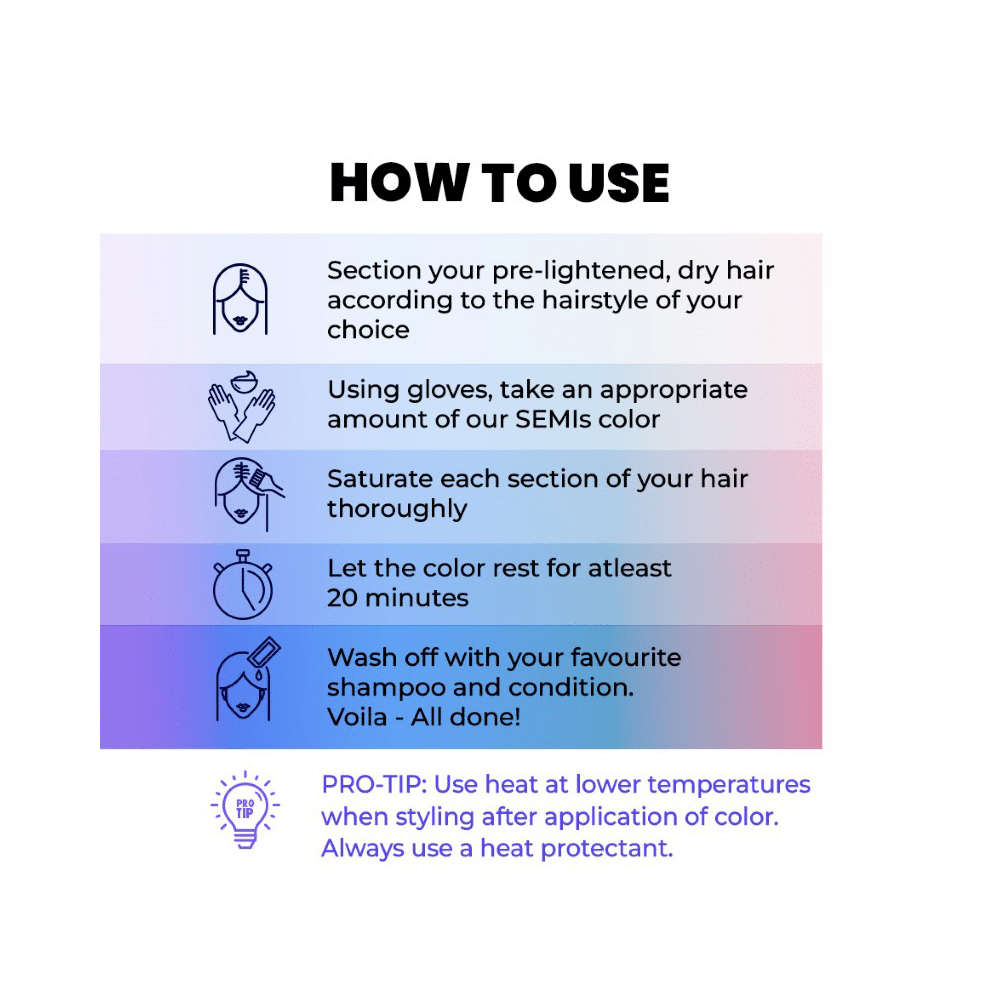 Anveya Colorisma Semi Permanent Hair Color Moroccan Blue - Image 4