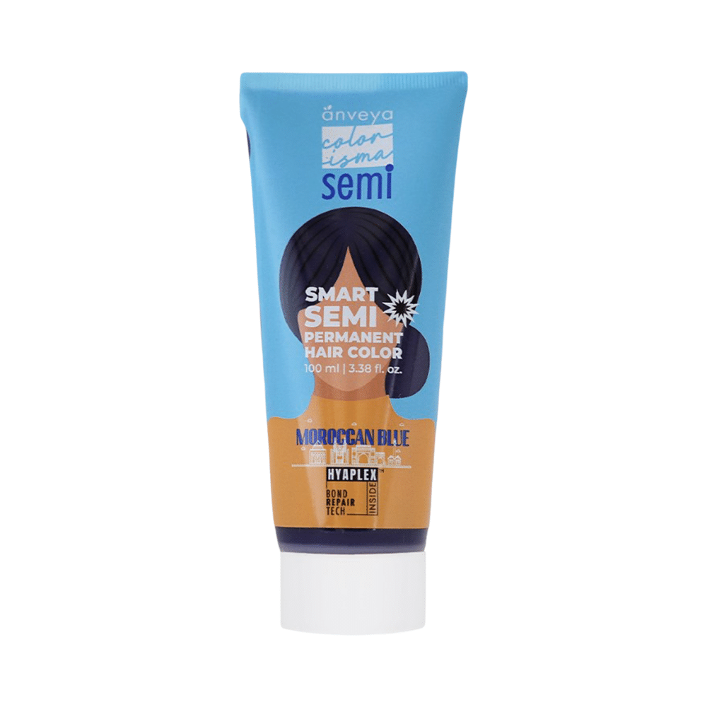 Anveya Colorisma Semi Permanent Hair Color Moroccan Blue - Image 1