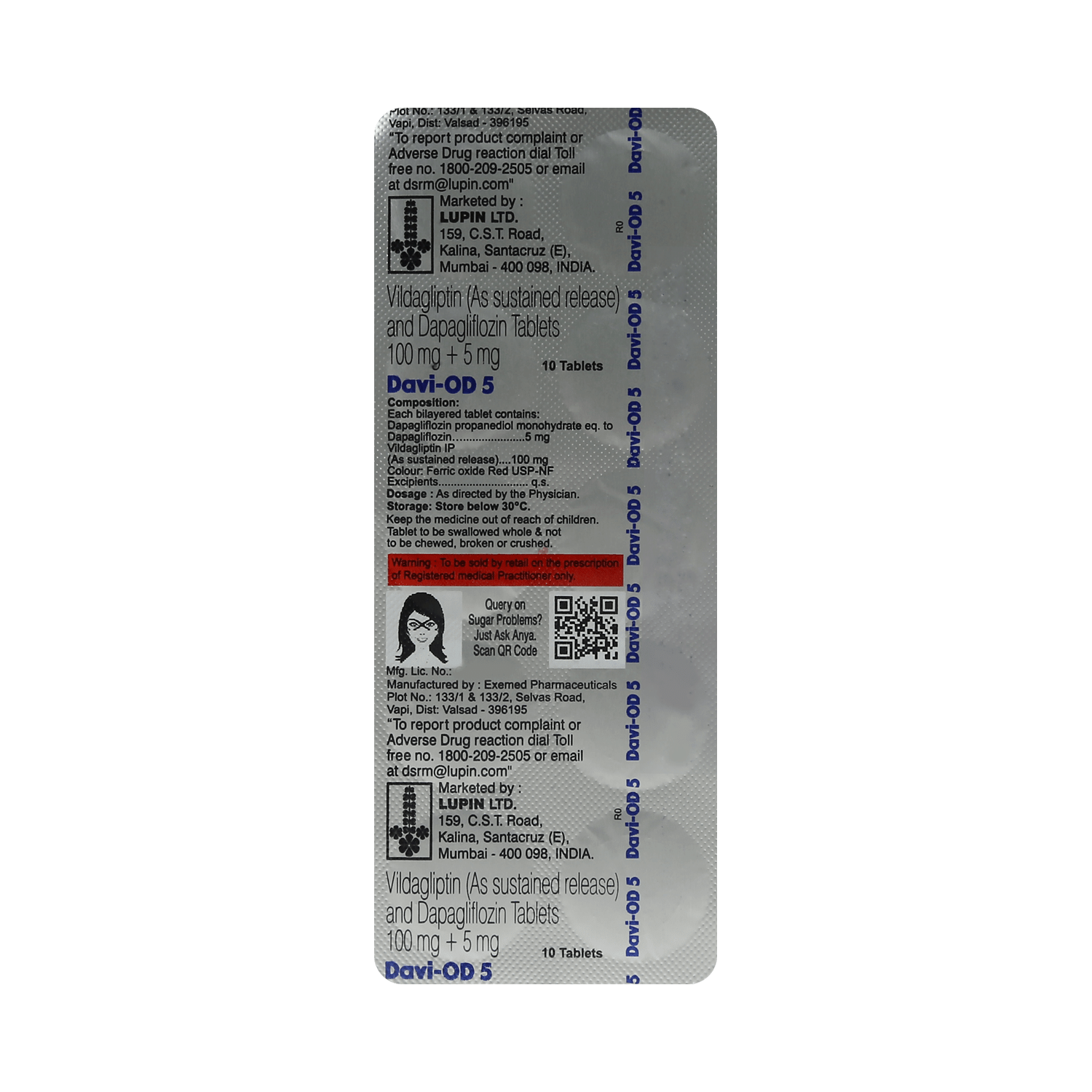 Davi OD 5mg/100mg Tablet - Image 6