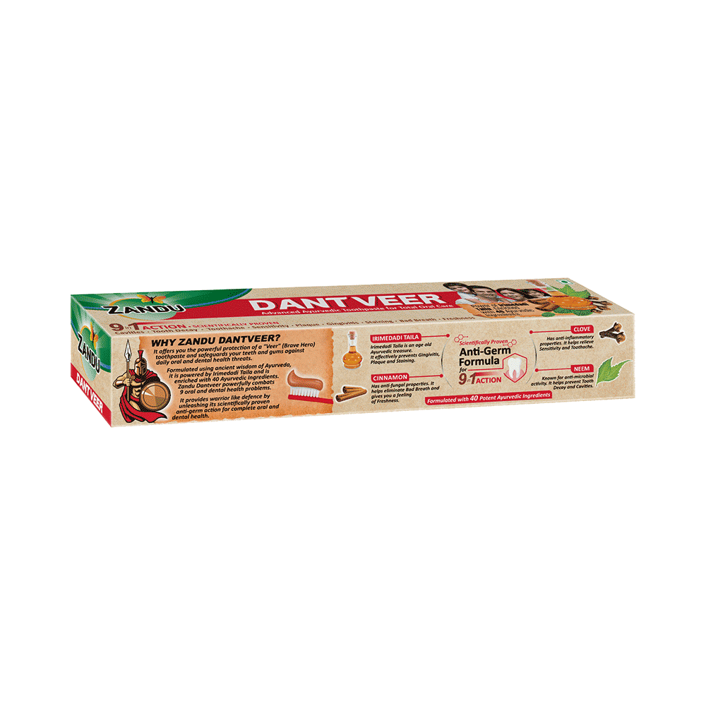 Zandu Dant Veer Toothpaste - Image 2
