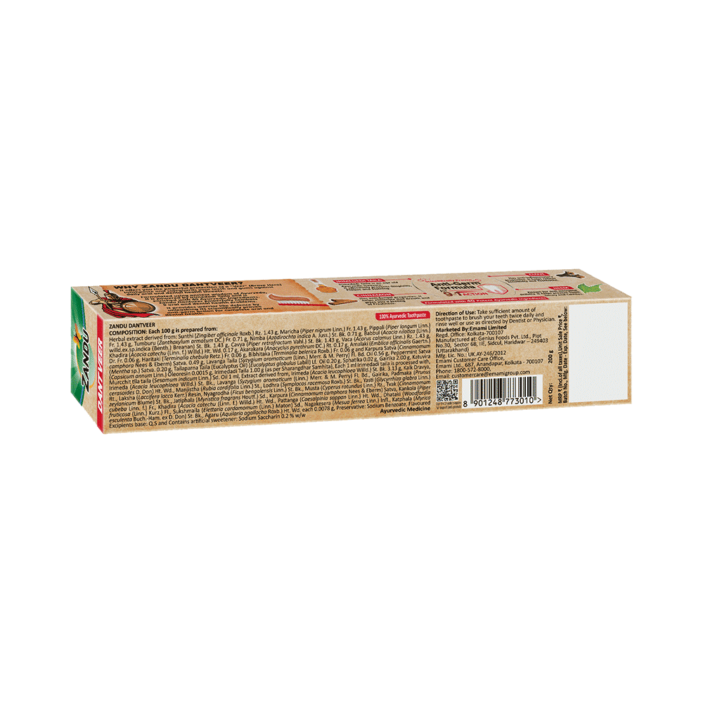 Zandu Dant Veer Toothpaste - Image 3