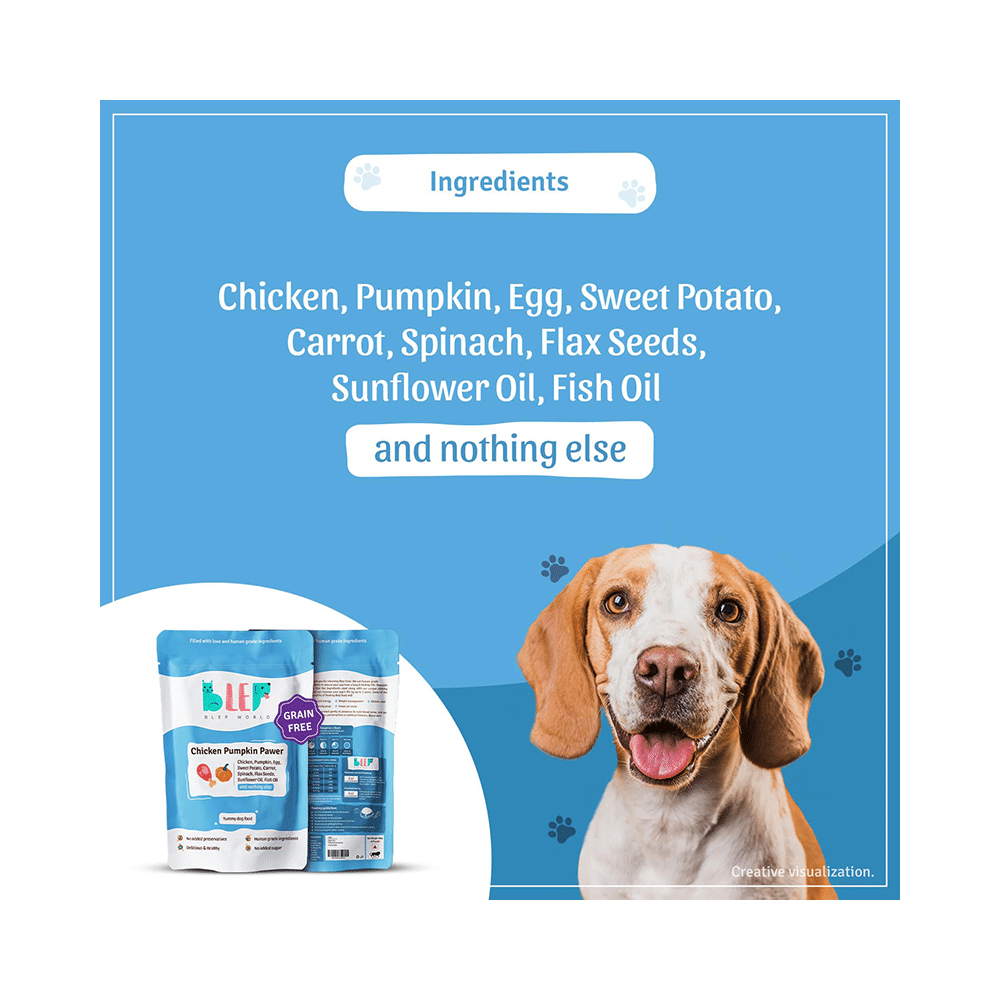 Blep World Chicken Pumpkin Pawer Wet Dog Food (100gm Each) - Image 3