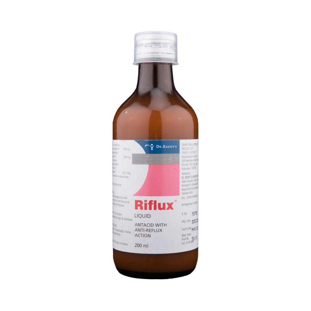 Riflux Antacid with Anti-Reflux Action Liquid | For Heartburn & Hyperacidity Relief - Image 1