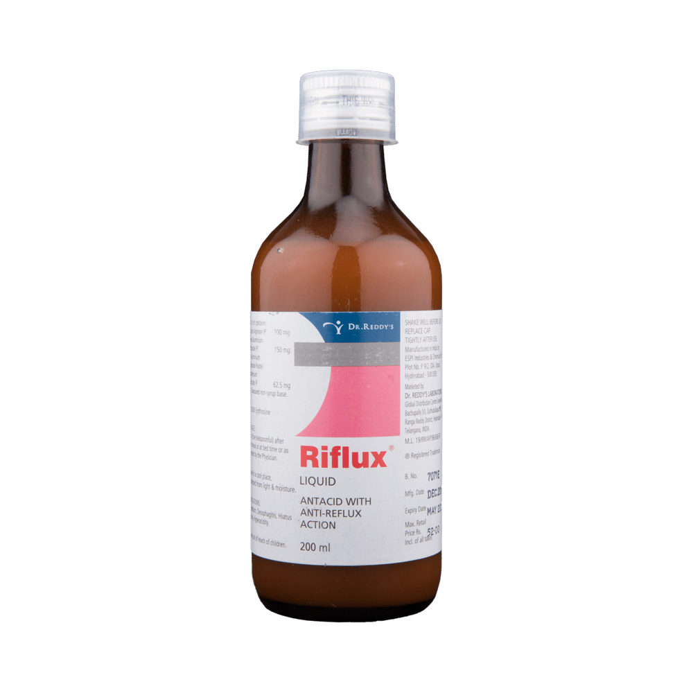 Riflux Antacid with Anti-Reflux Action Liquid | For Heartburn & Hyperacidity Relief