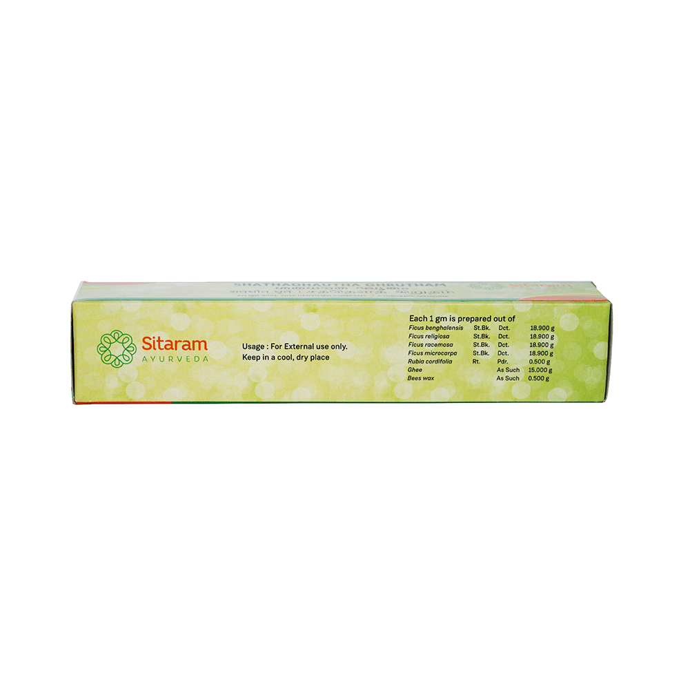 Sitaram Ayurveda Shathadhautha Ghrutham(15gm Each) - Image 3