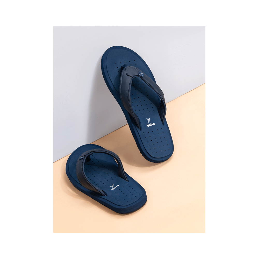 Yoho Lifestyle Ortho Soft Comfortable and Stylish Slipper for Men with Arch Support 8 Mystery Blue - Image 7