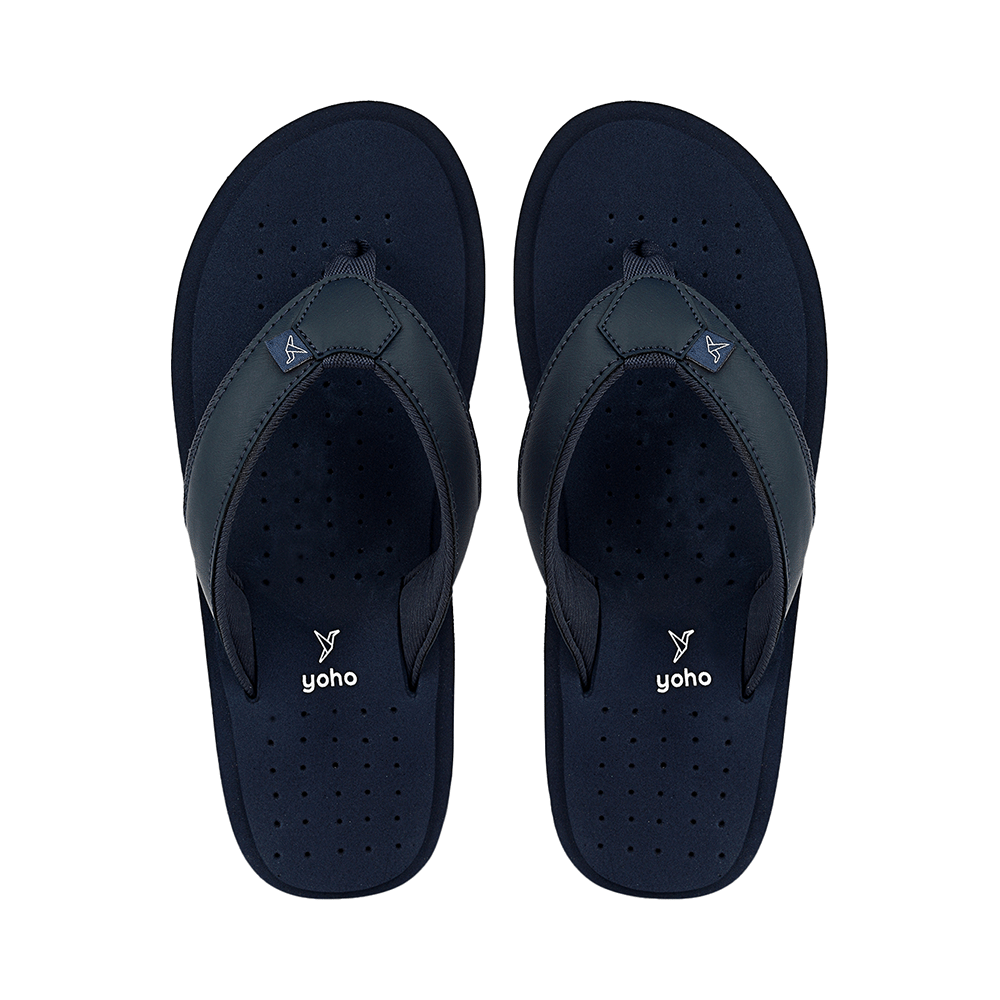 Yoho Lifestyle Ortho Soft Comfortable and Stylish Slipper for Men with Arch Support 8 Mystery Blue - Image 1