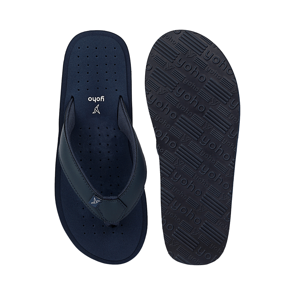Yoho Lifestyle Ortho Soft Comfortable and Stylish Slipper for Men with Arch Support 8 Mystery Blue - Image 2