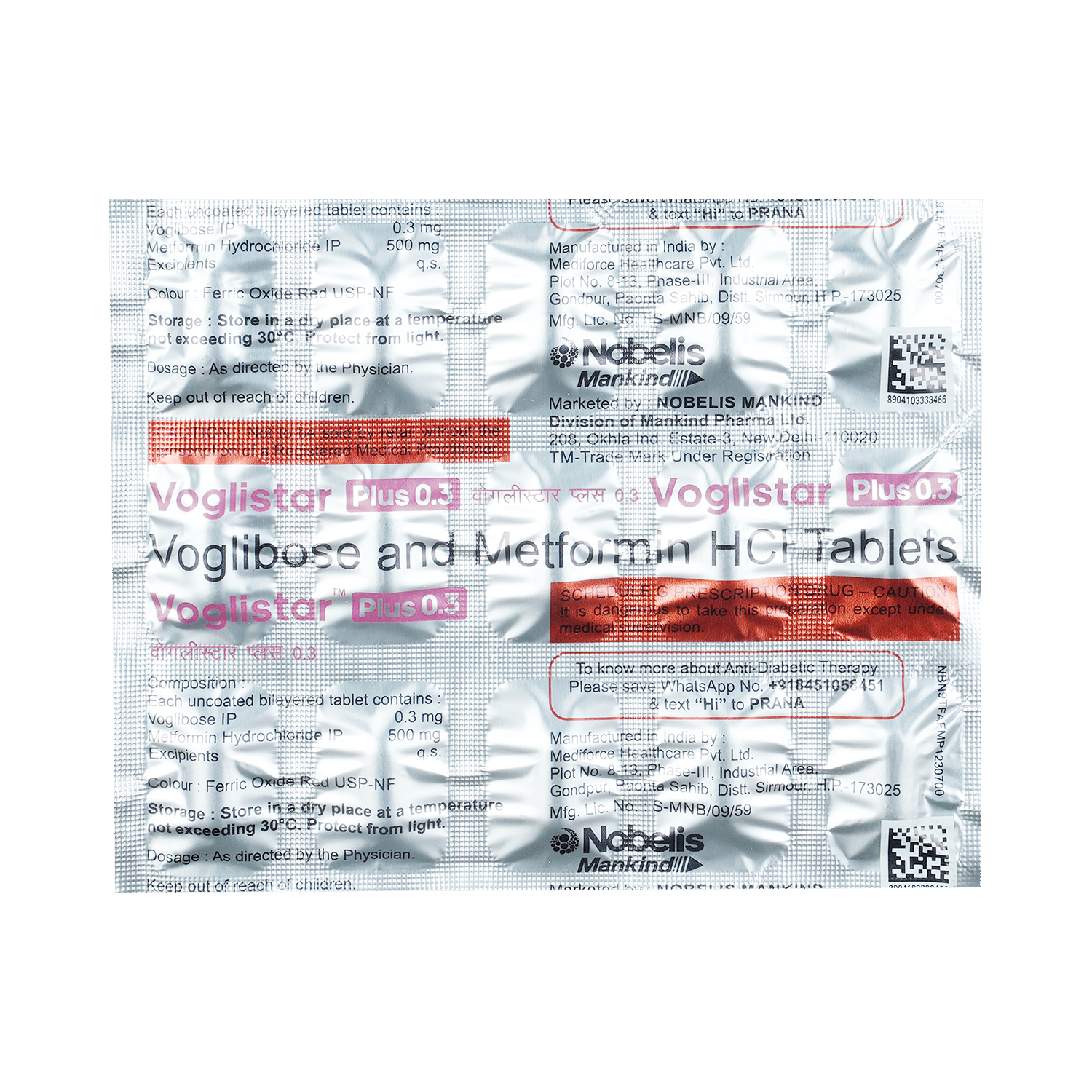 Voglistar-Plus 0.3 Tablet - Image 4