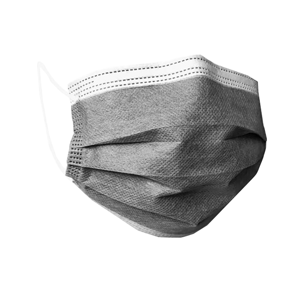 Papa Protect 4Ply with Activated Carbon Disposable Surgical Face Mask (5 Each) Grey - Image 2