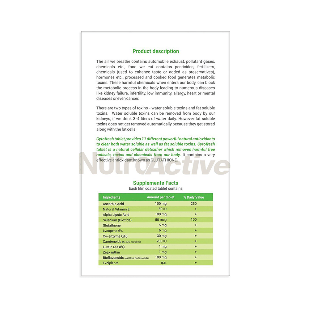 NutroActive Cytofresh Tablet - Image 3