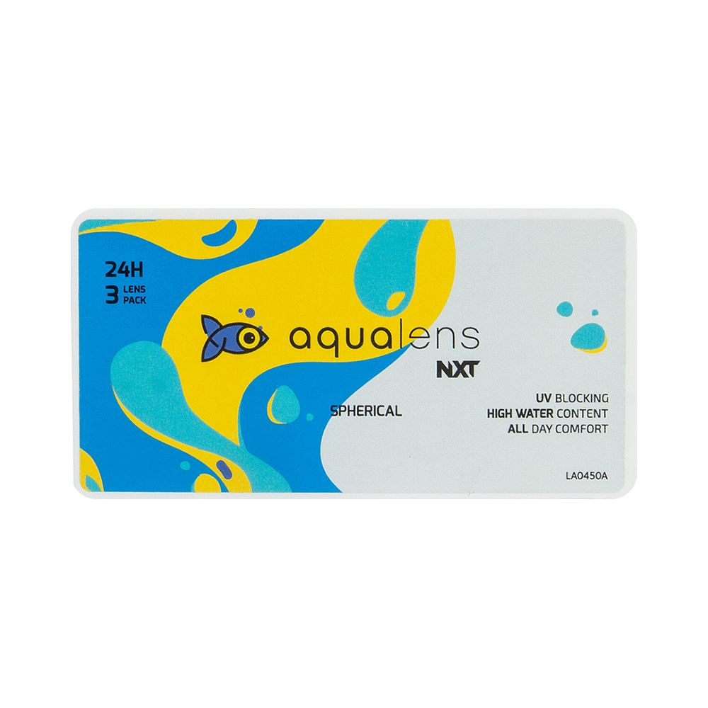 Aqualens 24H NXT Contact Lens with High Water Content & UV Protection Optical Power -1.75 Transparent Spherical - Image 1