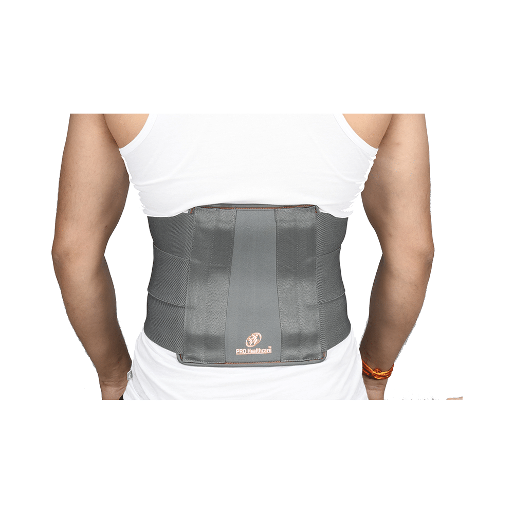 Pro Healthcare Contoured Lumbo Sacral Belt for Back Pain Grey