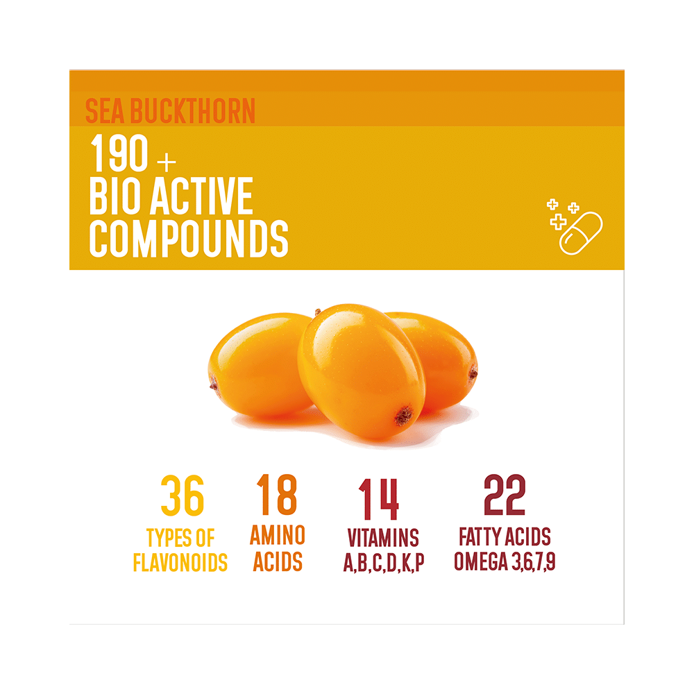 Berryheal Combo Pack of Omega 3,6,7,9 Life Oil Sea Buckthorn Whole Berry Oil Capsule & Omega 7 Rich Life Oil Sea Buckthorn Berry Fruit Oil Capsule (32 Each) - Image 5