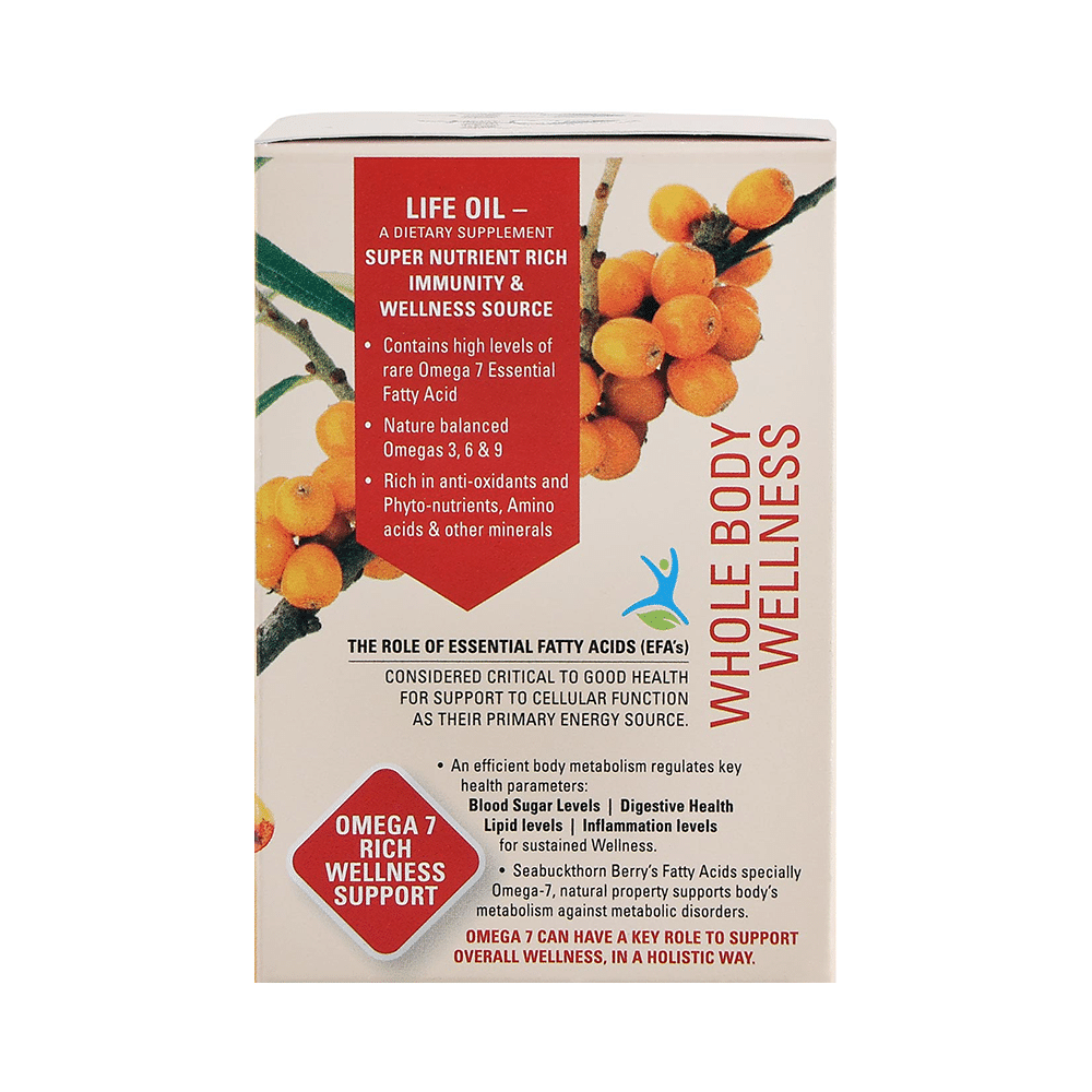 Berryheal Combo Pack of Omega 3,6,7,9 Life Oil Sea Buckthorn Whole Berry Oil Capsule & Omega 7 Rich Life Oil Sea Buckthorn Berry Fruit Oil Capsule (32 Each) - Image 18