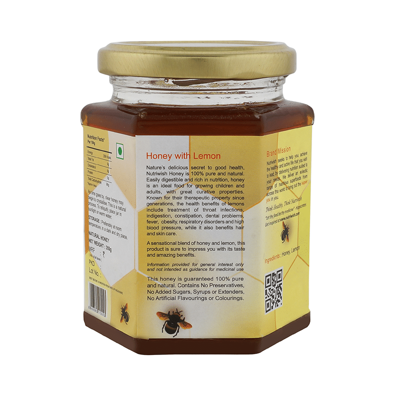 Nutriwish 100% Pure Organic Honey | Flavour Lemon - Image 5