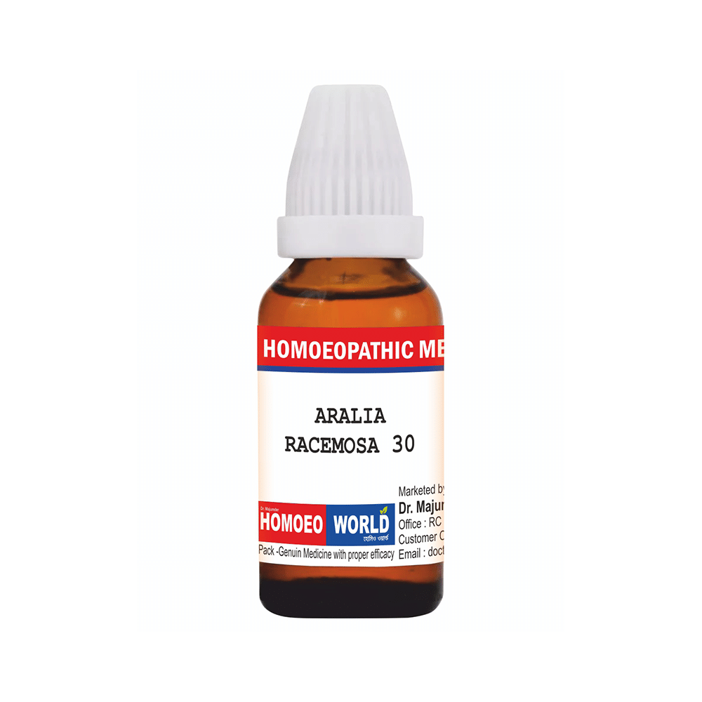 Dr. Majumder Homeo World Aralia Racemosa Dilution (30 ml Each) 30 CH